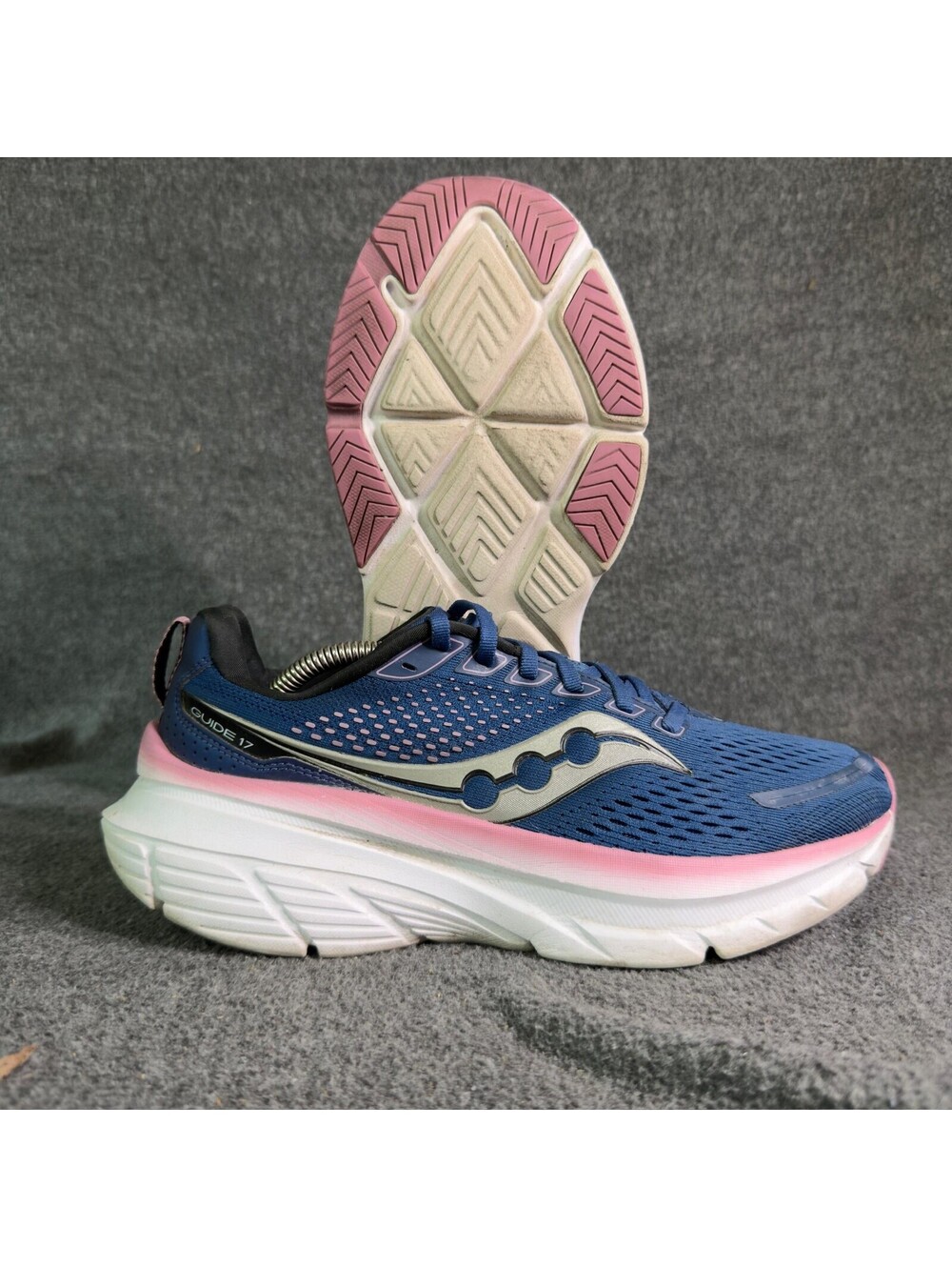 Saucony Guide 17 Shoes Womens Size 10 Blue Pink Running Sneakers S10936-106